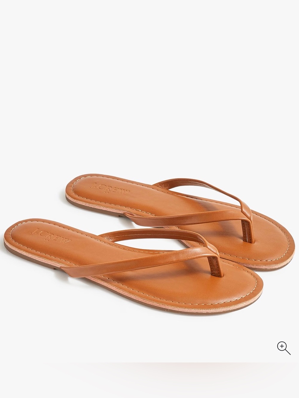 J. Crew Factory Easy summer flip-flops - Size 6 - Cedar Wood